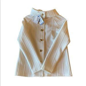 BNWT Sail to Sable ivory button front cardigan